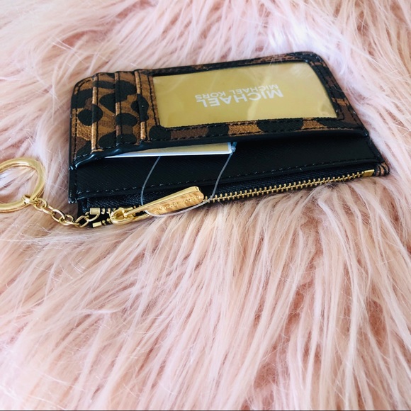 Michael Kors Jet set Travel coinpouch leopard NWT - Picture 3 of 5